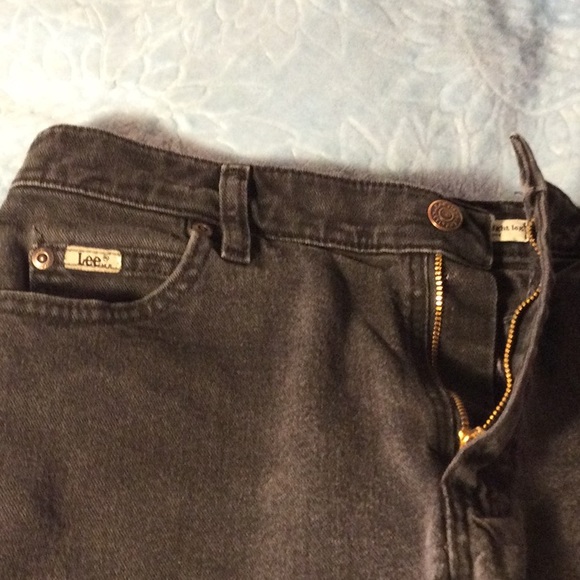 Lee Relaxed Straight Leg Black Jeans Women’s 10 short - Picture 4 of 16